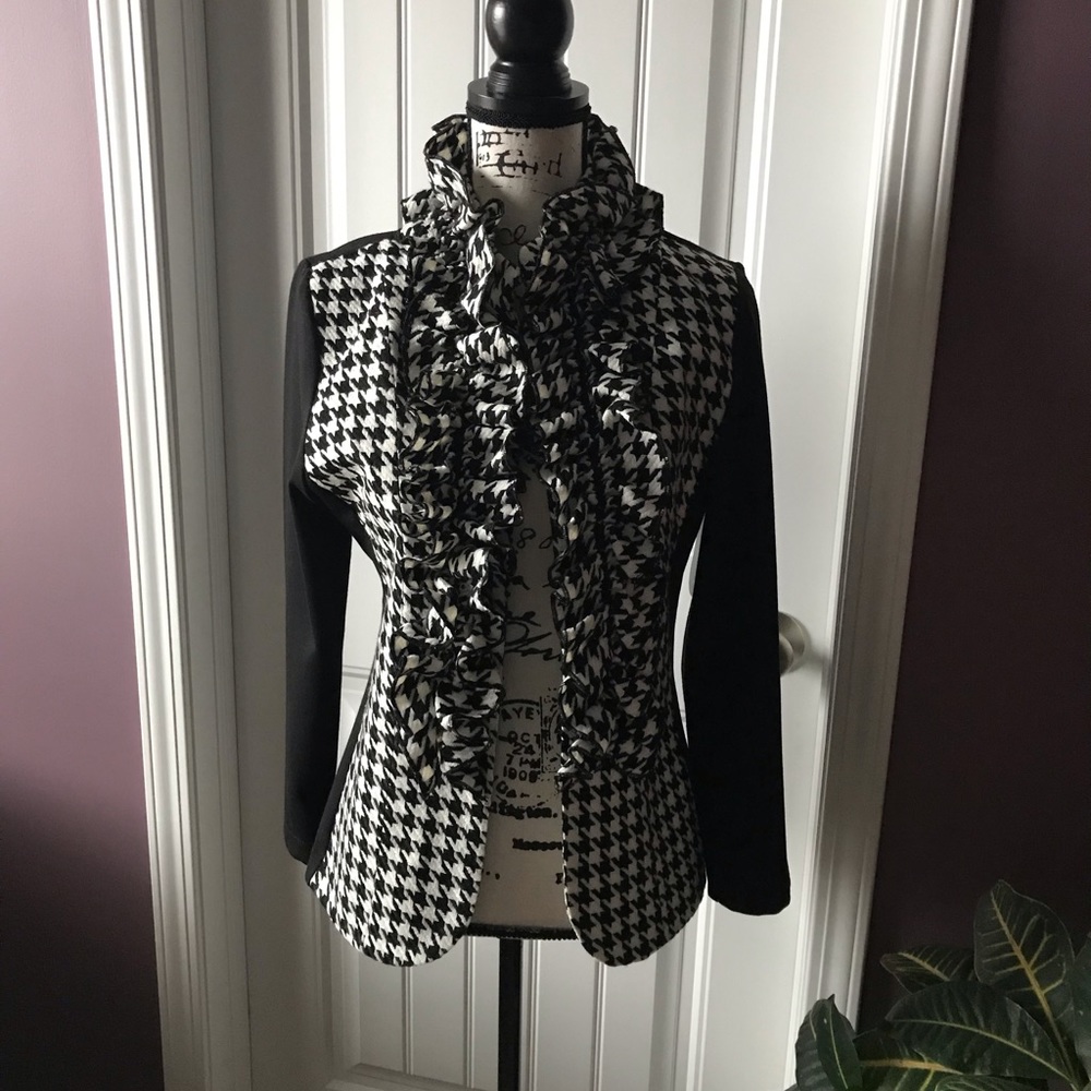 Black and white sweater